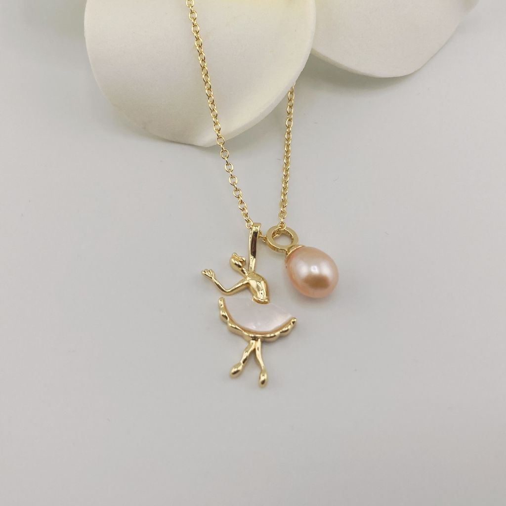 Vòng cổ Ngọc Trai Tự Nhiên Cham Cô gái Ballet xinh xắn đáng yêu MG005