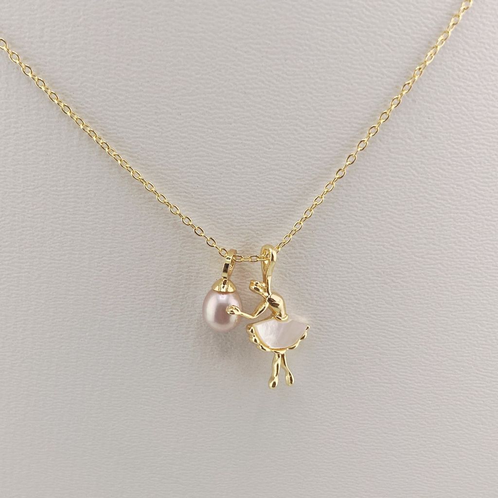 Vòng cổ Ngọc Trai Tự Nhiên Cham Cô gái Ballet xinh xắn đáng yêu MG005