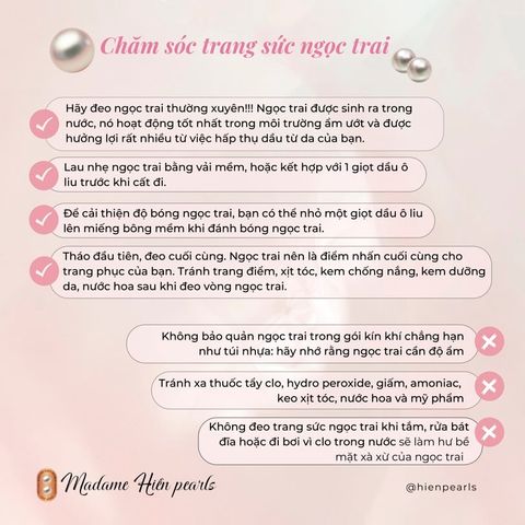 Vòng cổ Mặt Ngọc Trai Giọt Nước Tự Nhiên MADAME HIEN PEARLS Size Lớn Phong Cách Phú Bà Đại Gia