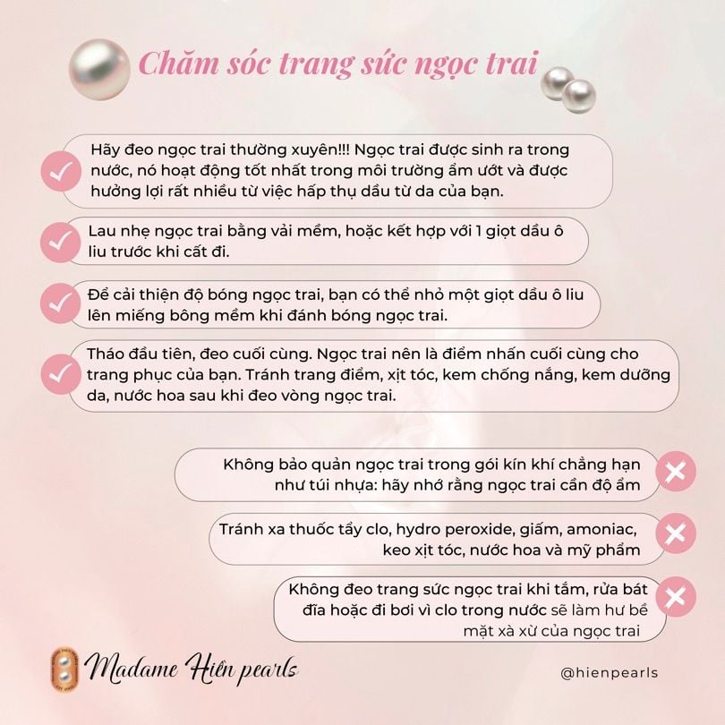 Khuyên Tai Ngọc Trai Nước Ngọt Tự Nhiên MADAME HIEN PEARLS Thời trang MADAME HIEN PEARLS Cho Nữ BTN064