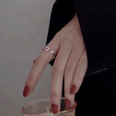 Nhẫn Mở Mặt Mạ Vàng Thiết Kế Đơn Giản Thời Trang Unisex Nam Nữ NN009