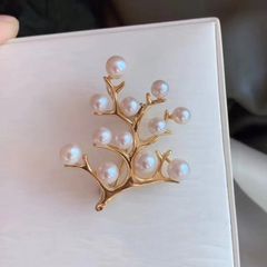 Trâm Cài Áo Hình Cây Đính Ngọc Trai Đơn Giản MADAME HIEN PEARLS Tươi Mới Cho Nữ PKC018