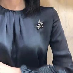 Trâm Cài Áo Hình Cây Đính Ngọc Trai Đơn Giản MADAME HIEN PEARLS Tươi Mới Cho Nữ PKC018