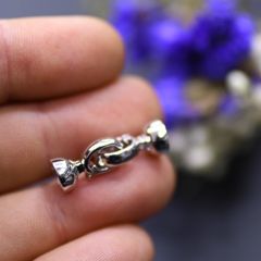 Khóa Cài Mặt Dây Chuyền Dây Tay Mạ Vàng 14k Mắc Xích Đơn Giản MADAME HIEN PEARLS PKKC013