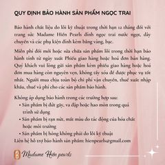 Bông Tai Ngọc Trai Tự Nhiên Dáng Channel Cách Điệu Đáng Yêu MADAME HIEN PEARLS Cho Nữ BTN050