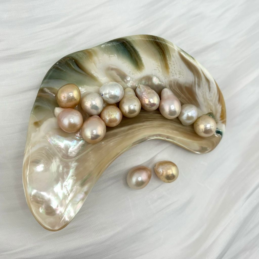 Hạt Ngọc Trai Dị Baroque Mix Tự Nhiên 13-16mm Độ Bóng Cao AAA VIP MADAME HIEN PEARLS HB001