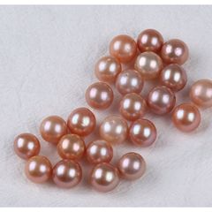 Hạt Ngọc Trai tròn Edison Màu Hồng 11-12mm Làm Phụ Kiện Trang Sức MADAME HIEN PEARLS HT016