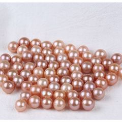 Hạt Ngọc Trai tròn Edison Màu Hồng 11-12mm Làm Phụ Kiện Trang Sức MADAME HIEN PEARLS HT016