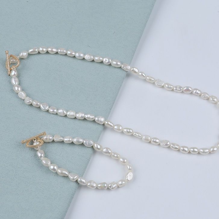 Set Bộ Vòng Cổ và Vòng Tay Trang sức Ngọc Trai Tự Nhiên Baroque SCB007