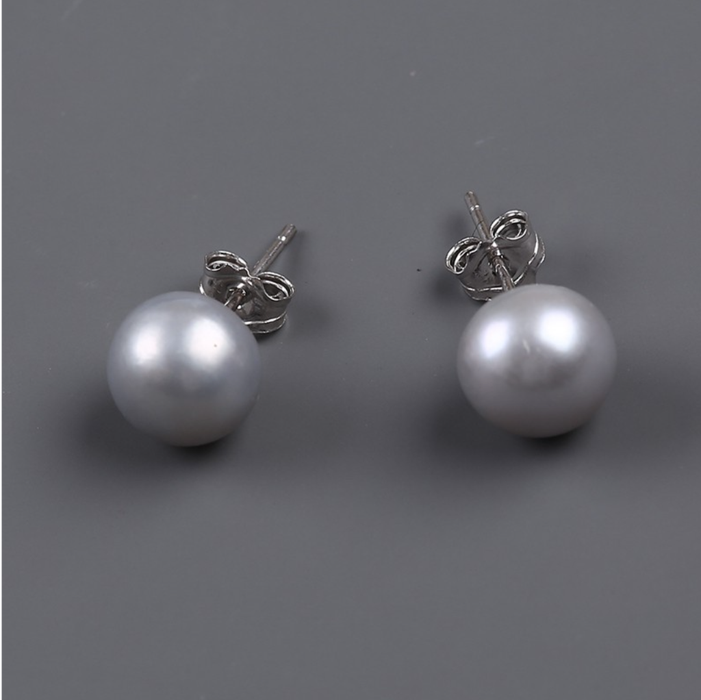 Bông tai nụ size khủng 10-11 mm chốt bạc S925 TT067