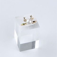 Nhẫn Đính Ngọc Trai Tự Nhiên Freesize Thời Trang Cá Tính Dáng Hưu Rừng MADAME HIEN PEARLS Cho Nữ NN006