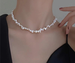 Set Vòng Cổ và Vòng Tay Trang sức ngọc trai thời trang MADAME HIEN PEARLS Baroque cho nữ CB004