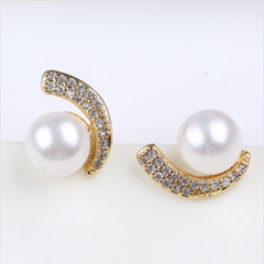 Bông Tai Ngọc Trai Tự Nhiên Nhỏ Xinh Thời Trang MADAME HIEN PEARLS  Cho Nữ BTN063