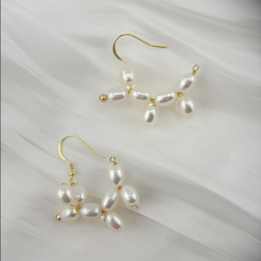 Bông Tai Ngọc Trai Tự Nhiên Chú Chó Bong Bóng MADAME HIEN PEARLS Thời Trang Nữ Sành Điệu BTG070