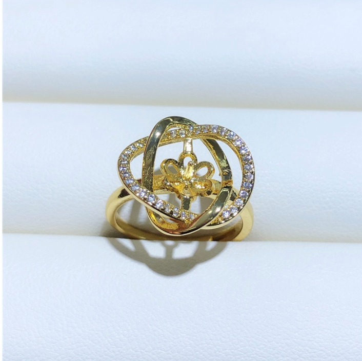 Nhẫn Ngọc Trai Tự Nhiên Bird Nest Micro Zircon MADAME HIEN PEARLS Cho Nữ NN092