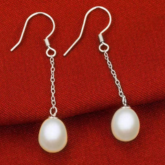 Bông Tai Bạc Ngọc Trai Tua Rua Đơn Giản 1 Hạt Ngọc Trai Giọt Nước MADAME HIEN PEARLS Tối Giản Xinh Xắn Cho Nữ BTG126