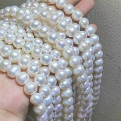 Set Bộ Trang Sức Ngọc Trai Tròn Tự Nhiên 9-10mm Gồm Vòng cổ Choker + Vòng Tay MADAME HIEN PEARLS SCT011