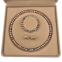 [Kèm Hộp Và Kiểm Định] Set Bộ Trang Sức Quà Tặng Ngọc Trai Tự Nhiên 6-8mm MADAME HIEN PEARLS SCT044