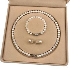 [Kèm Hộp Và Kiểm Định] Set Bộ Trang Sức Quà Tặng Ngọc Trai Tự Nhiên 6-8mm MADAME HIEN PEARLS SCT044