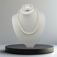 [Kèm Hộp Và Kiểm Định] Set Bộ Trang Sức Quà Tặng Ngọc Trai Tự Nhiên 6-8mm MADAME HIEN PEARLS SCT044