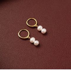 Bông Tai Tua Rua 1 Hạt hoặc 2 Hạt Ngọc Trai MADAME HIEN PEARLS Tối Giản Qúy Phái BTT013