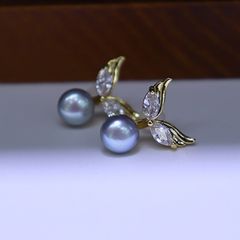 Bông Tai Cánh Thiên Thần MADAME HIEN PEARLS Đính Ngọc Trai Tự Nhiên Thời Trang Cho Nữ