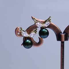 Bông Tai Cánh Thiên Thần MADAME HIEN PEARLS Đính Ngọc Trai Tự Nhiên Thời Trang Cho Nữ