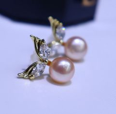 Bông Tai Cánh Thiên Thần MADAME HIEN PEARLS Đính Ngọc Trai Tự Nhiên Thời Trang Cho Nữ