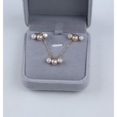Bộ Set trang sức ngọc trai nước ngọt 3 hạt nút dễ thương SPS010