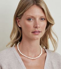 Bộ Set Ngọc Trai Trắng 6-7mm (dây cổ, vòng tay, bông tai) SPS030TR