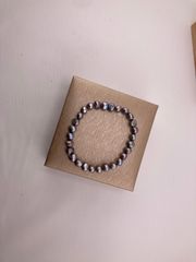 Vòng Tay Ngọc Trai Đơn giản Hạt Baroque Tự Nhiên Màu Đen MADAME HIEN PEARLS Unisex Nam Nữ VTB011