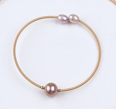 Còng Tay 1 Hạt Ngọc Trai Tự Nhiên Size Khủng MADAME HIEN PEARLS Cá Tính VTT015