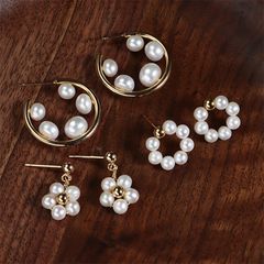 Bông Tai Vòng Tròn Tua Rua Hoa Mai Ngọc Trai Tự Nhiên Thời Trang MADAME HIEN PEARLS Cho Nữ BTT034