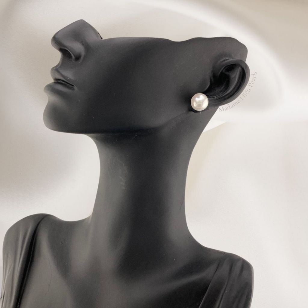 Bông tai Nụ Ngọc Trai Chuôi Titan Madame Hien Pearls Thời trang tối giản BTN0ID056