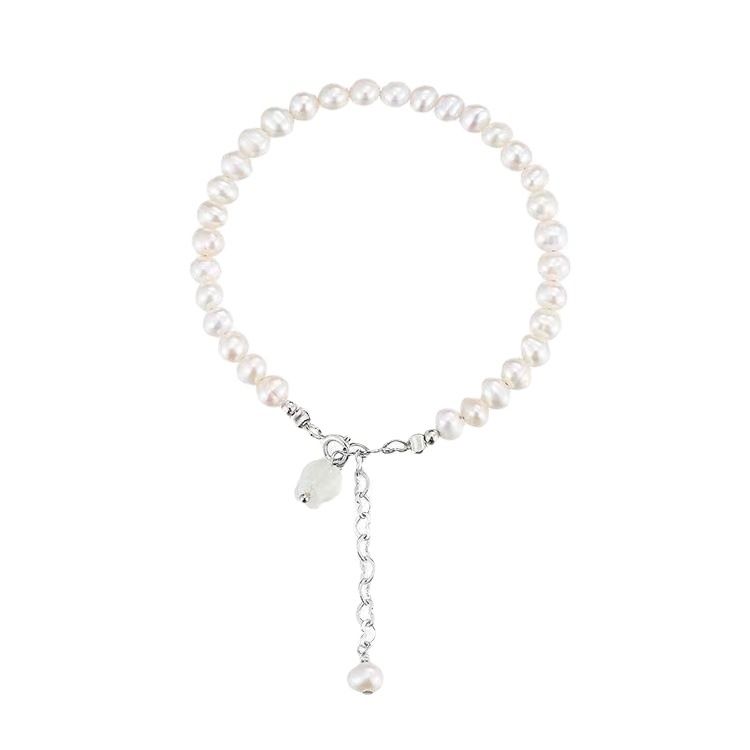 Vòng Tay Ngọc Trai Tự Nhiên Phối Chuông Gió Hoa Linh Lan Lily In The Valley Dễ Thương MADAME HIEN PEARLS Cho Nữ VTT039