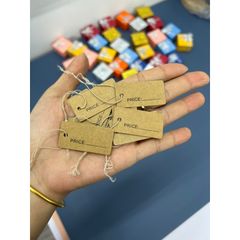 Tag ghi giá cho trang sức đính chỉ 2x4cm PKG013