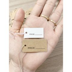 Tag ghi giá cho trang sức đính chỉ 2x4cm PKG013