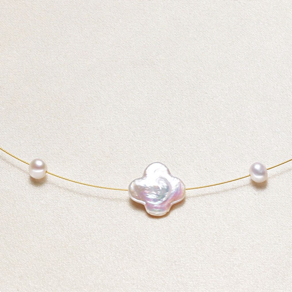 Vòng Cổ Ngọc Trai Định Hình Điểm Hạt Ngọc Trai Mặt Ngọc Trai Baroque MADAME HIEN PEARLS Cho Nữ CB050