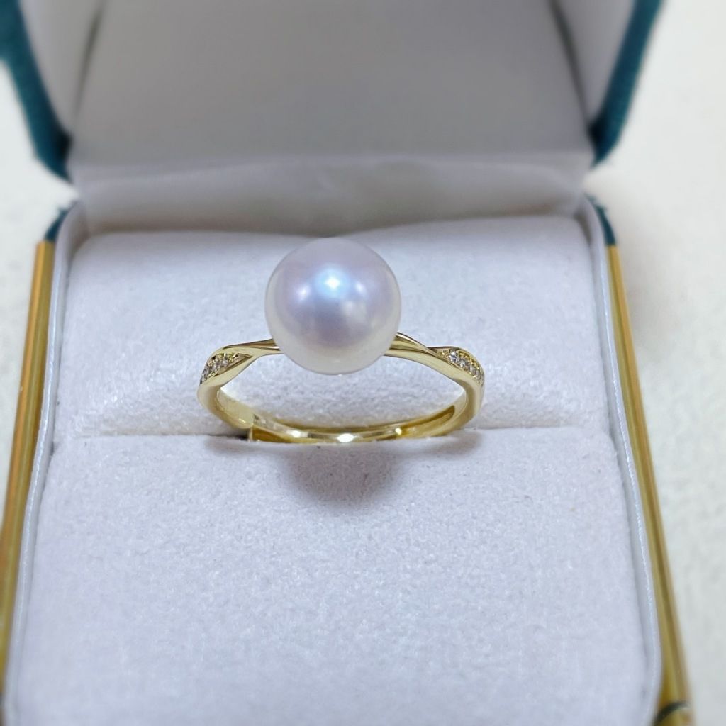Nhẫn Ngọc Trai Tự Nhiên Đơn Giản MADAME HIEN PEARLS Phong Cách Tối Giản Cho Nữ NN099