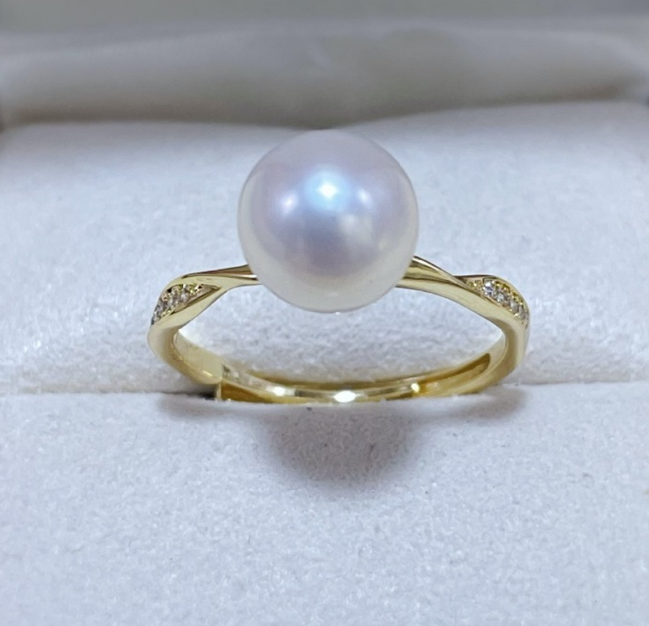 Nhẫn Ngọc Trai Tự Nhiên Đơn Giản MADAME HIEN PEARLS Phong Cách Tối Giản Cho Nữ NN099