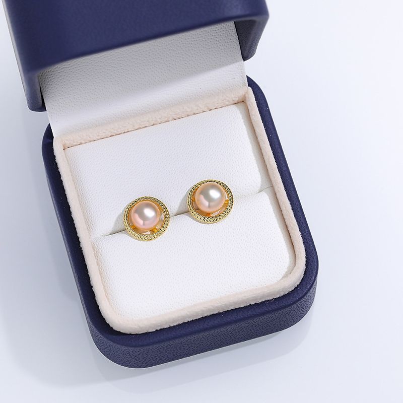 Bông Tai Ngọc Trai Tự Nhiên MADAME HIEN PEARLS Xinh Xắn Thời Trang Cổ Điển Vintage BTN135