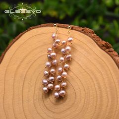 Bông Tai Ngọc Trai Nước Ngọt Dáng Dài Tự Nhiên Phong Cách Retro MADAME HIEN PEARLS BTT033