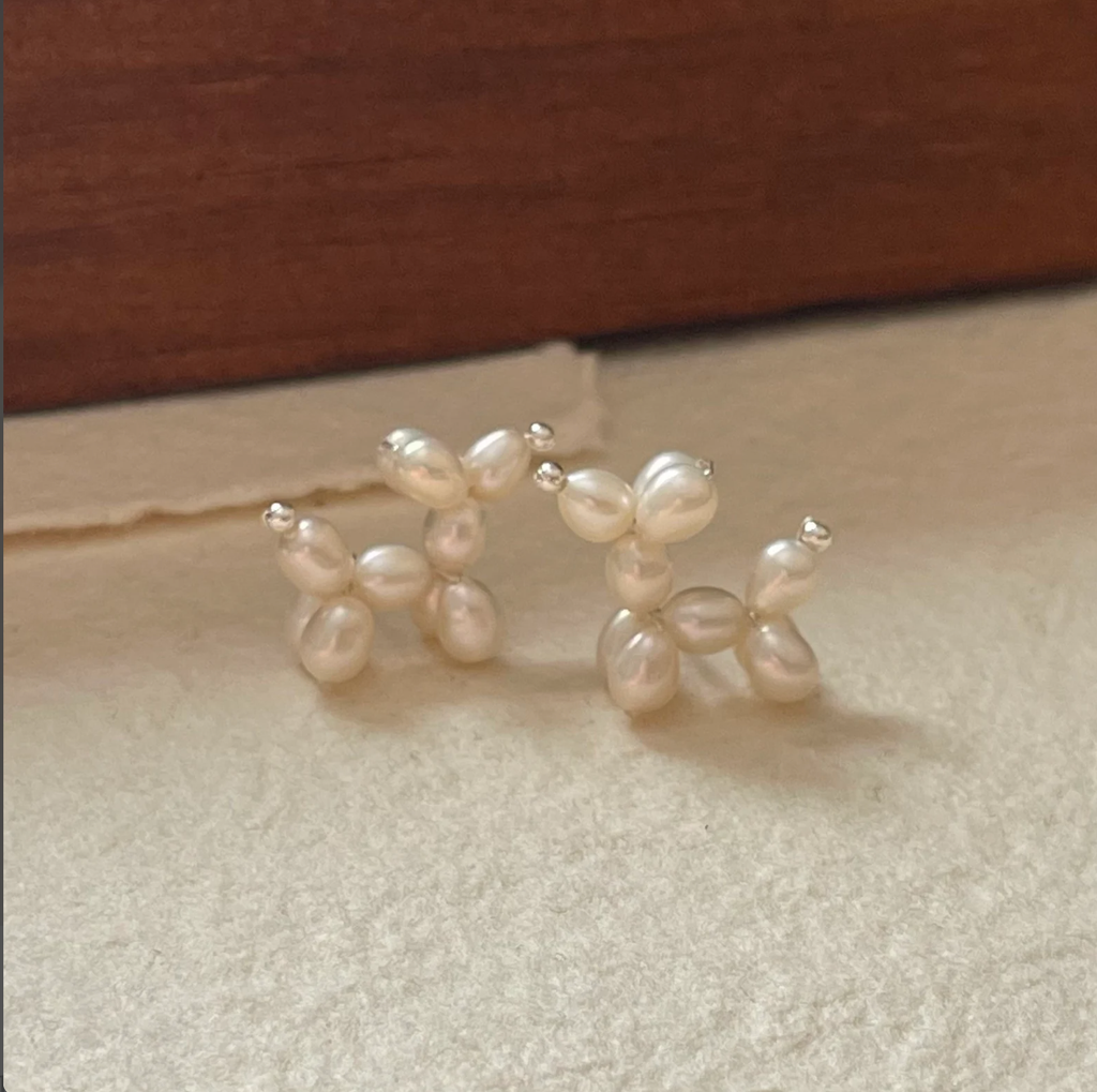 Bông Tai Ngọc Trai Tự Nhiên Chú Chó Bong Bóng MADAME HIEN PEARLS Thời Trang Nữ Sành Điệu BTG070