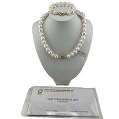 [Kèm Kiểm Định] Bộ Set Vòng Cổ và Vòng Tay Ngọc Trai Tự Nhiên Trắng VIP Hạt Tứ Quý 11-15mm Tròn Đẹp MADAME HIEN PEARLS SCT008TR