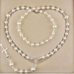 Vòng Cổ Chuỗi Tràng Hạt Mân Côi Ngọc Trai Tự Nhiên Vòng Cổ Công Giáo MADAME HIEN PEARLS CT044