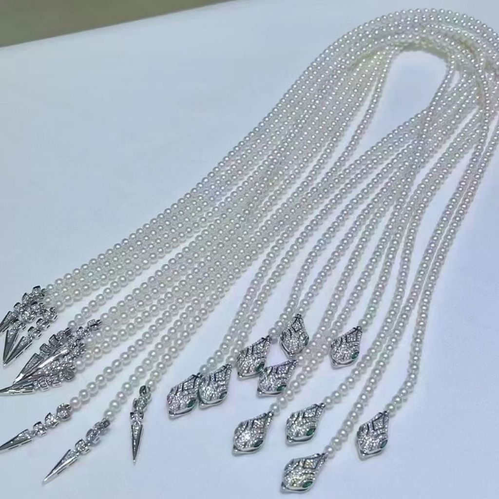 Vòng Cổ Ngọc Trai 50cm Dáng Rắn Thần Sang Trọng Phong Cách Hoàng Gia MADAME HIEN PEARLS Cho Nữ CT065