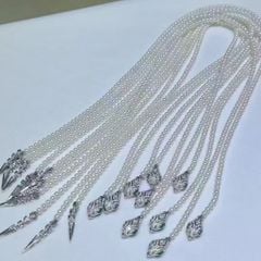 Vòng Cổ Ngọc Trai 50cm Dáng Rắn Thần Sang Trọng Phong Cách Hoàng Gia MADAME HIEN PEARLS Cho Nữ CT065