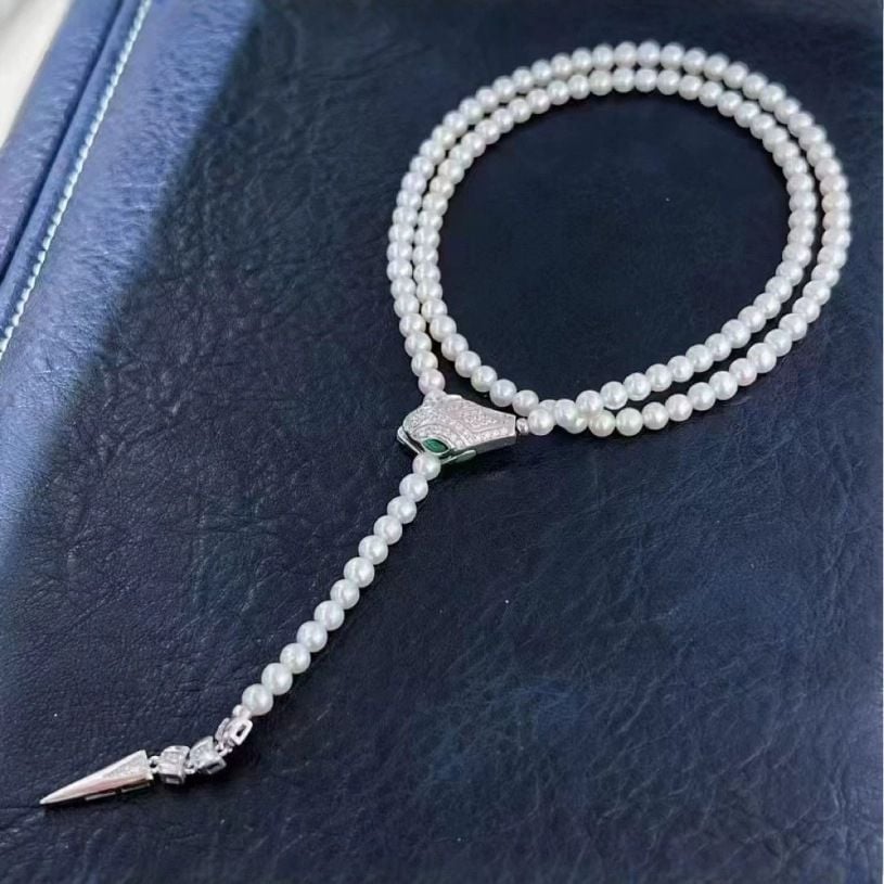 Vòng Cổ Ngọc Trai 50cm Dáng Rắn Thần Sang Trọng Phong Cách Hoàng Gia MADAME HIEN PEARLS Cho Nữ CT065