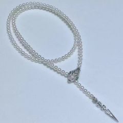 Vòng Cổ Ngọc Trai 50cm Dáng Rắn Thần Sang Trọng Phong Cách Hoàng Gia MADAME HIEN PEARLS Cho Nữ CT065