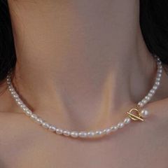Vòng Cổ Ngọc Trai Nước Ngọt Tự Nhiên 5-6mm Mặt Hạt Ngọc Trai Khoá OT MADAME HIEN PEARLS Cho Nữ CG046